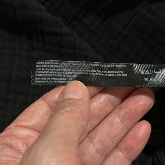 Anthropologie The Kallie Flowy Maxi Dress Black Crinkle Cotton Gauze Beachy-MP - Picture 10 of 10